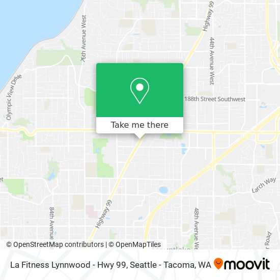 La Fitness Lynnwood - Hwy 99 map