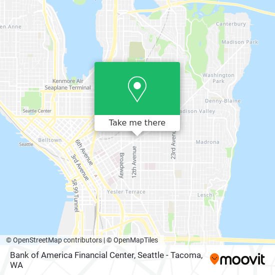 Bank of America Financial Center map