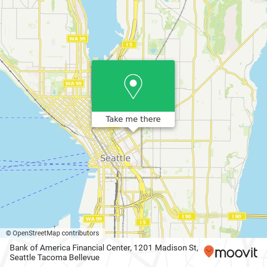 Bank of America Financial Center, 1201 Madison St map