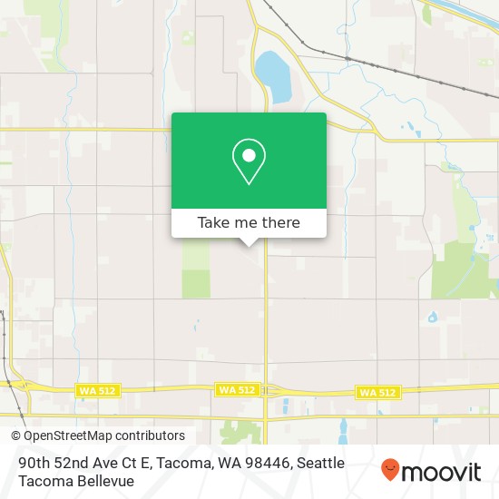 90th 52nd Ave Ct E, Tacoma, WA 98446 map