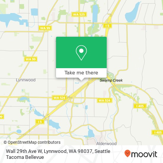 Mapa de Wall 29th Ave W, Lynnwood, WA 98037