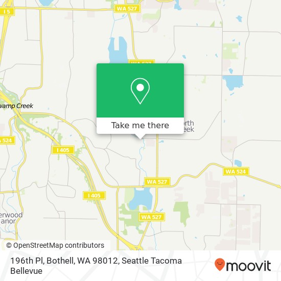 Mapa de 196th Pl, Bothell, WA 98012