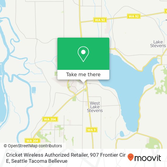 Mapa de Cricket Wireless Authorized Retailer, 907 Frontier Cir E