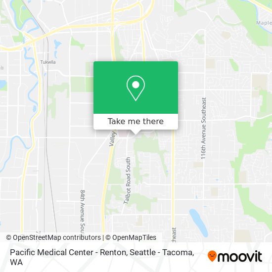 Pacific Medical Center - Renton map