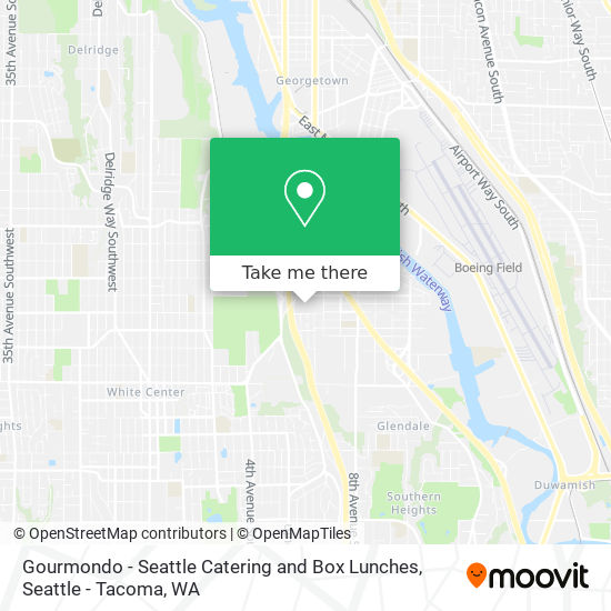 Mapa de Gourmondo - Seattle Catering and Box Lunches