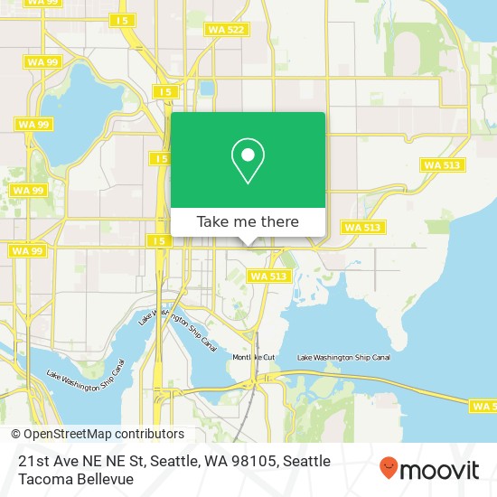 21st Ave NE NE St, Seattle, WA 98105 map