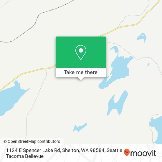 Mapa de 1124 E Spencer Lake Rd, Shelton, WA 98584