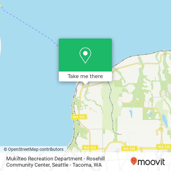 Mapa de Mukilteo Recreation Department - Rosehill Community Center