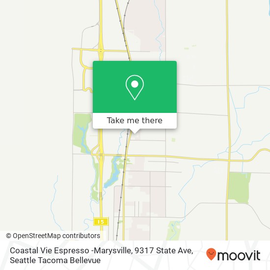 Coastal Vie Espresso -Marysville, 9317 State Ave map