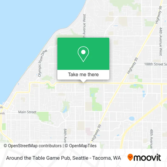 Mapa de Around the Table Game Pub