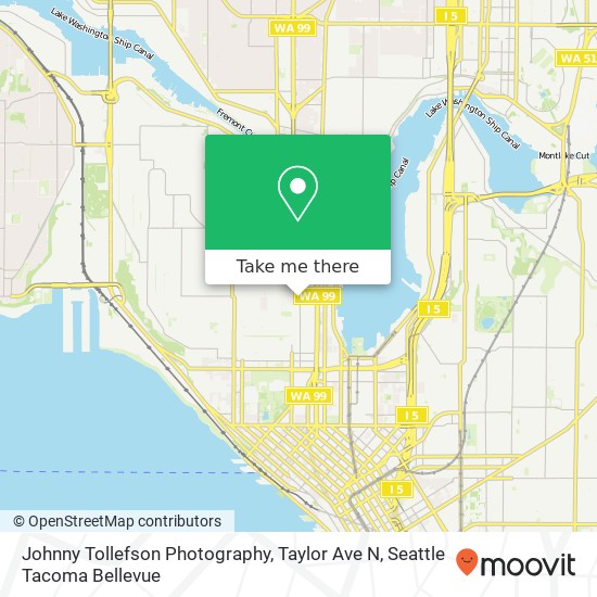 Mapa de Johnny Tollefson Photography, Taylor Ave N