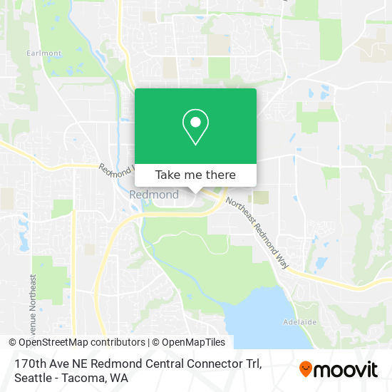 Mapa de 170th Ave NE Redmond Central Connector Trl