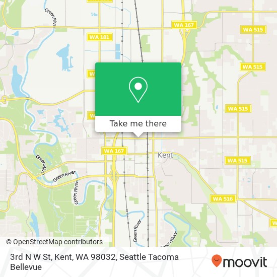 3rd N W St, Kent, WA 98032 map