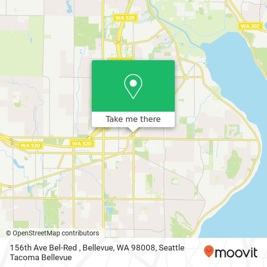 156th Ave Bel-Red , Bellevue, WA 98008 map