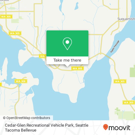 Mapa de Cedar-Glen Recreational Vehicle Park