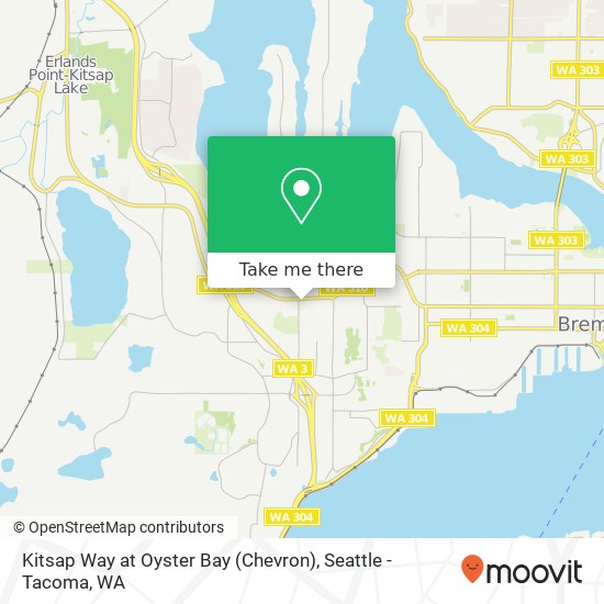 Kitsap Way at Oyster Bay (Chevron) map