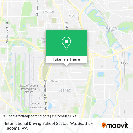 International Driving School Seatac, Wa map