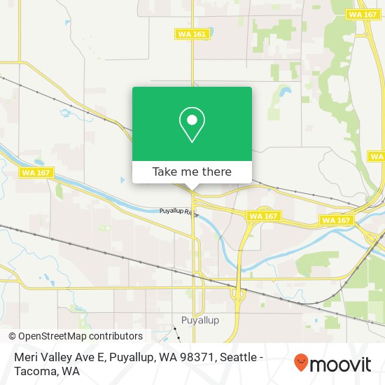 Mapa de Meri Valley Ave E, Puyallup, WA 98371