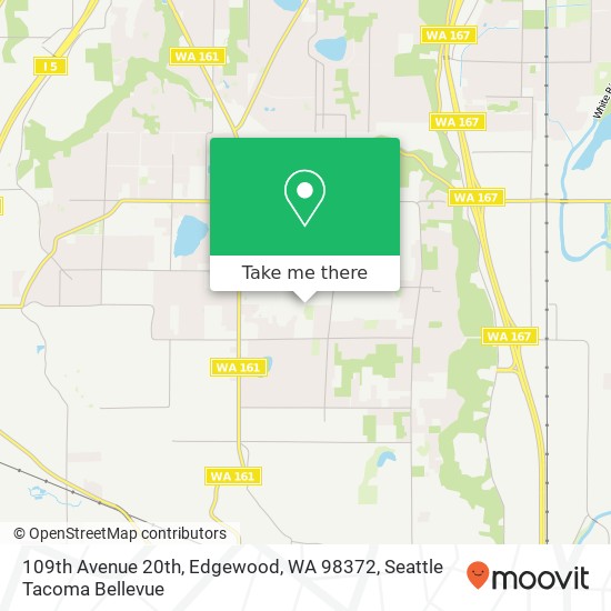 109th Avenue 20th, Edgewood, WA 98372 map