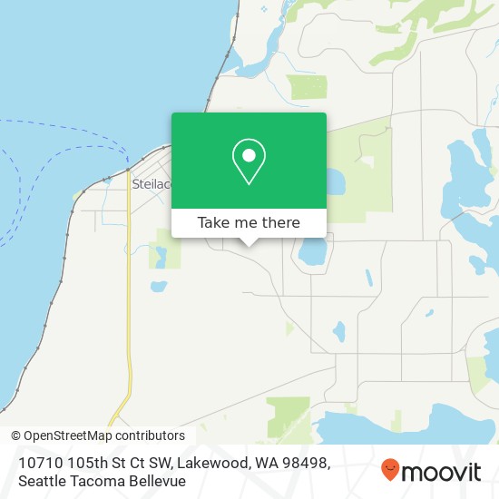 Mapa de 10710 105th St Ct SW, Lakewood, WA 98498