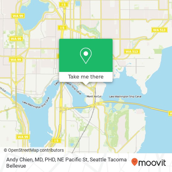 Mapa de Andy Chien, MD, PHD, NE Pacific St