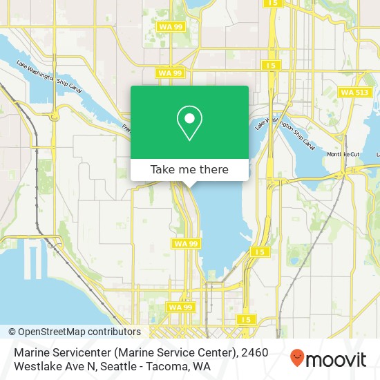 Mapa de Marine Servicenter (Marine Service Center), 2460 Westlake Ave N