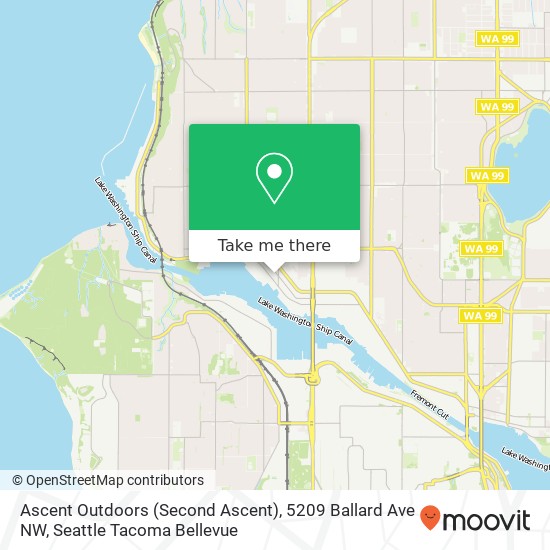 Ascent Outdoors (Second Ascent), 5209 Ballard Ave NW map