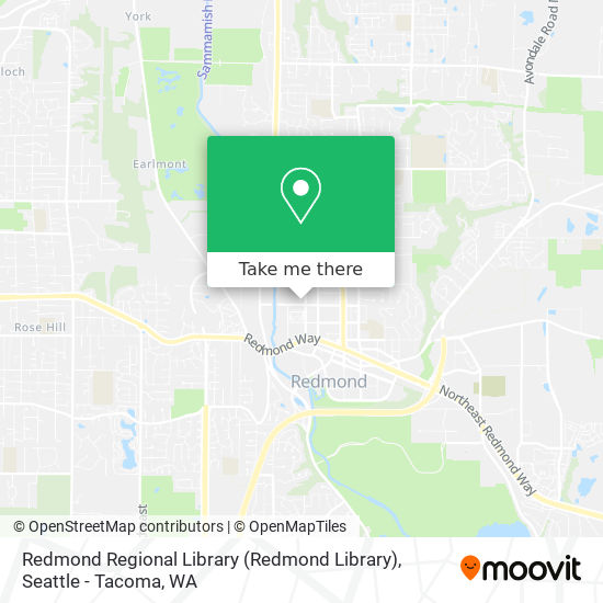 Redmond Regional Library (Redmond Library) map