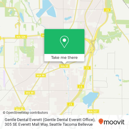 Gentle Dental Everett (Gentle Dental Everett Office), 305 SE Everett Mall Way map
