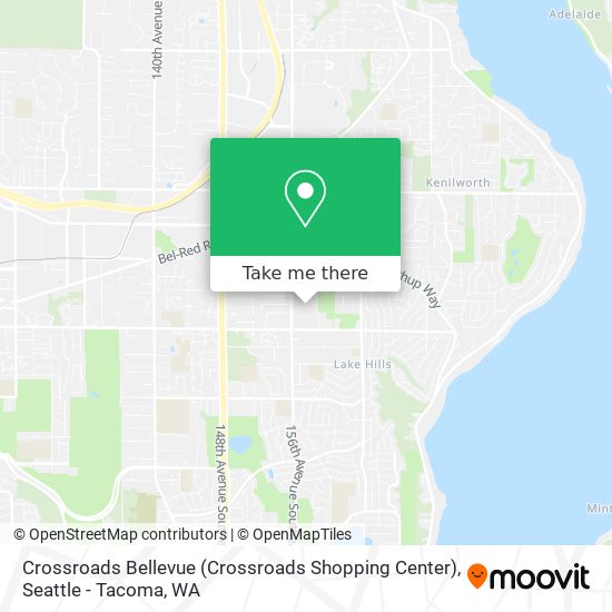 Mapa de Crossroads Bellevue (Crossroads Shopping Center)
