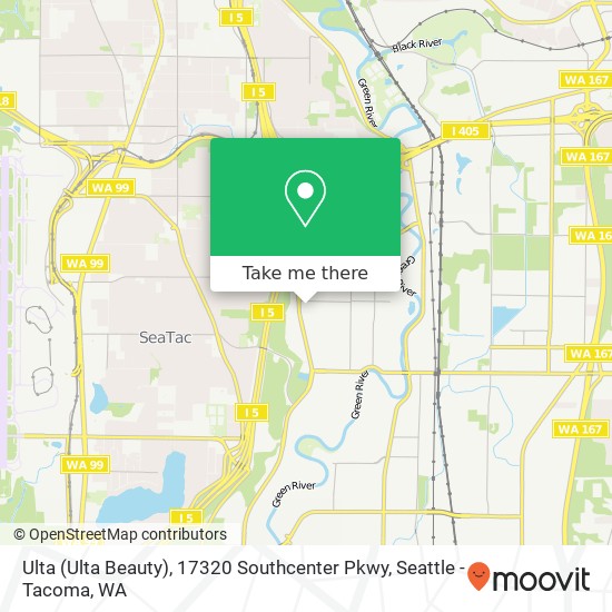 Mapa de Ulta (Ulta Beauty), 17320 Southcenter Pkwy