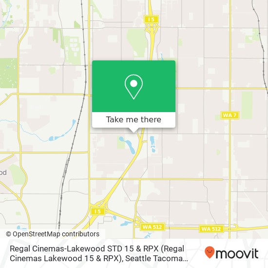 Mapa de Regal Cinemas-Lakewood STD 15 & RPX