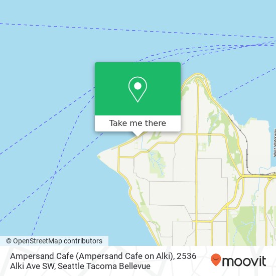 Mapa de Ampersand Cafe (Ampersand Cafe on Alki), 2536 Alki Ave SW