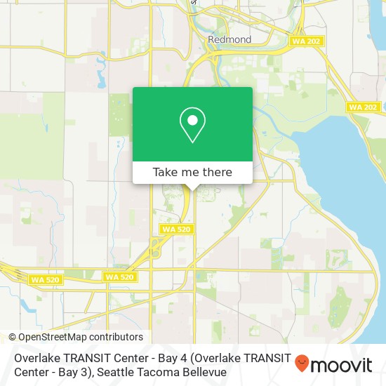 Mapa de Overlake TRANSIT Center - Bay 4