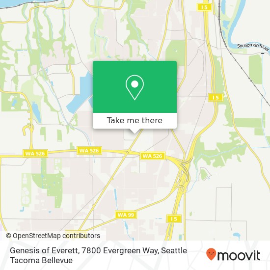 Mapa de Genesis of Everett, 7800 Evergreen Way