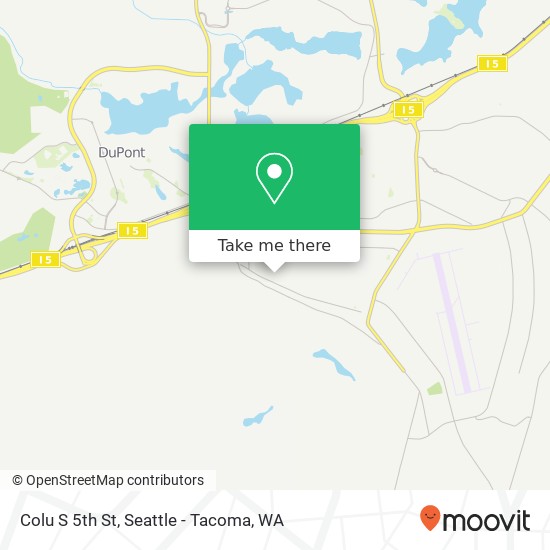 Mapa de Colu S 5th St, Tacoma, WA 98433