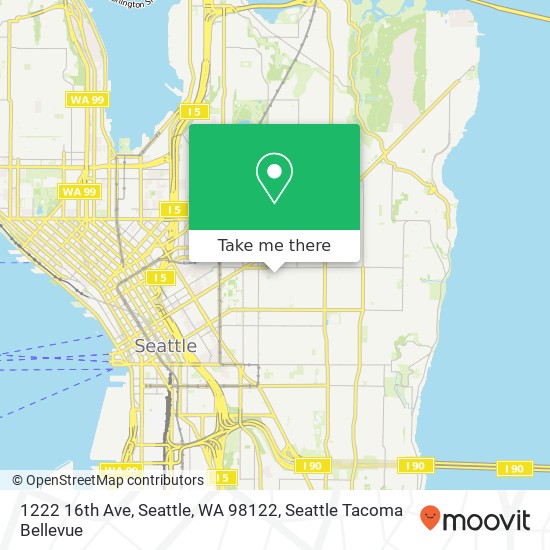 Mapa de 1222 16th Ave, Seattle, WA 98122