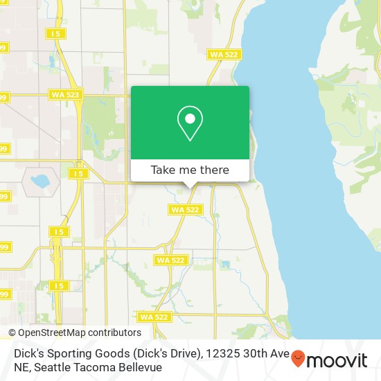 Dick's Sporting Goods (Dick's Drive), 12325 30th Ave NE map