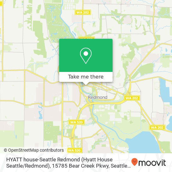 Mapa de HYATT house-Seattle Redmond (Hyatt House Seattle / Redmond), 15785 Bear Creek Pkwy