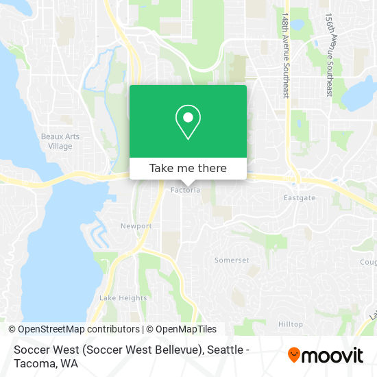 Mapa de Soccer West (Soccer West Bellevue)