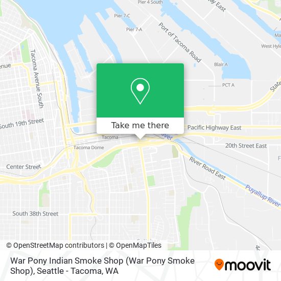 War Pony Indian Smoke Shop map
