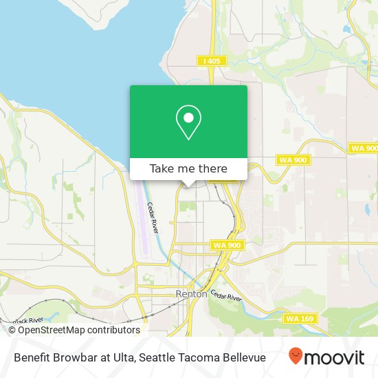 Benefit Browbar at Ulta map