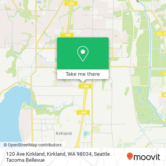 Mapa de 120 Ave Kirkland, Kirkland, WA 98034