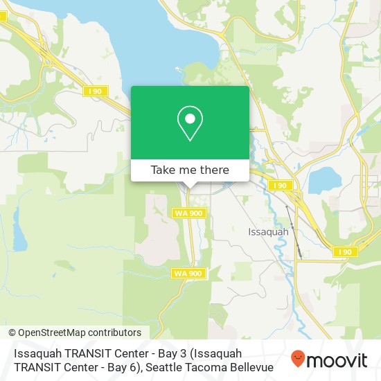 Issaquah TRANSIT Center - Bay 3 map