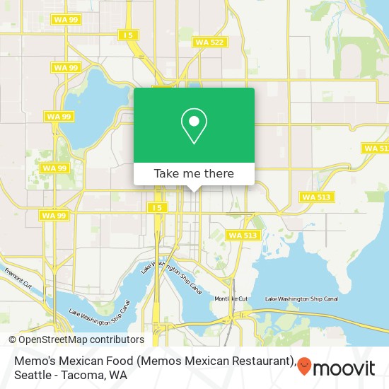 Mapa de Memo's Mexican Food (Memos Mexican Restaurant)