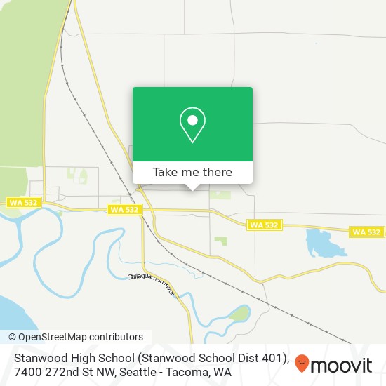 Mapa de Stanwood High School (Stanwood School Dist 401), 7400 272nd St NW