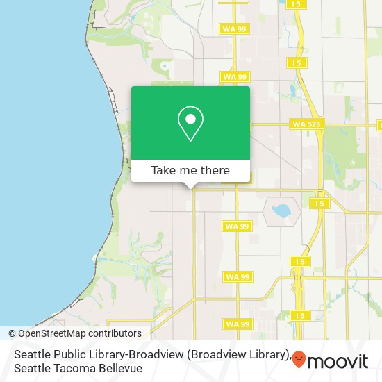 Mapa de Seattle Public Library-Broadview (Broadview Library)