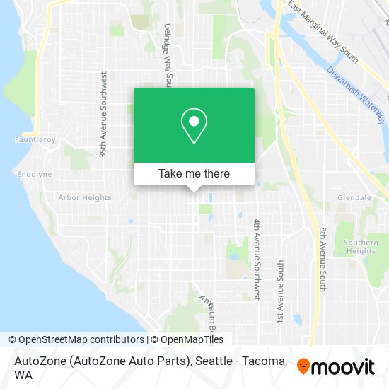 AutoZone (AutoZone Auto Parts) map
