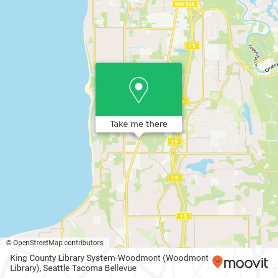 Mapa de King County Library System-Woodmont (Woodmont Library)