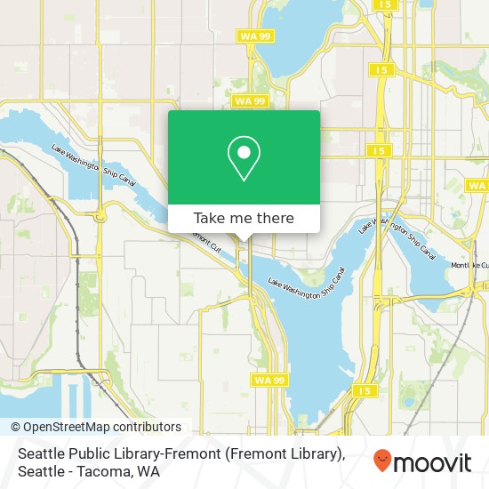 Mapa de Seattle Public Library-Fremont (Fremont Library)